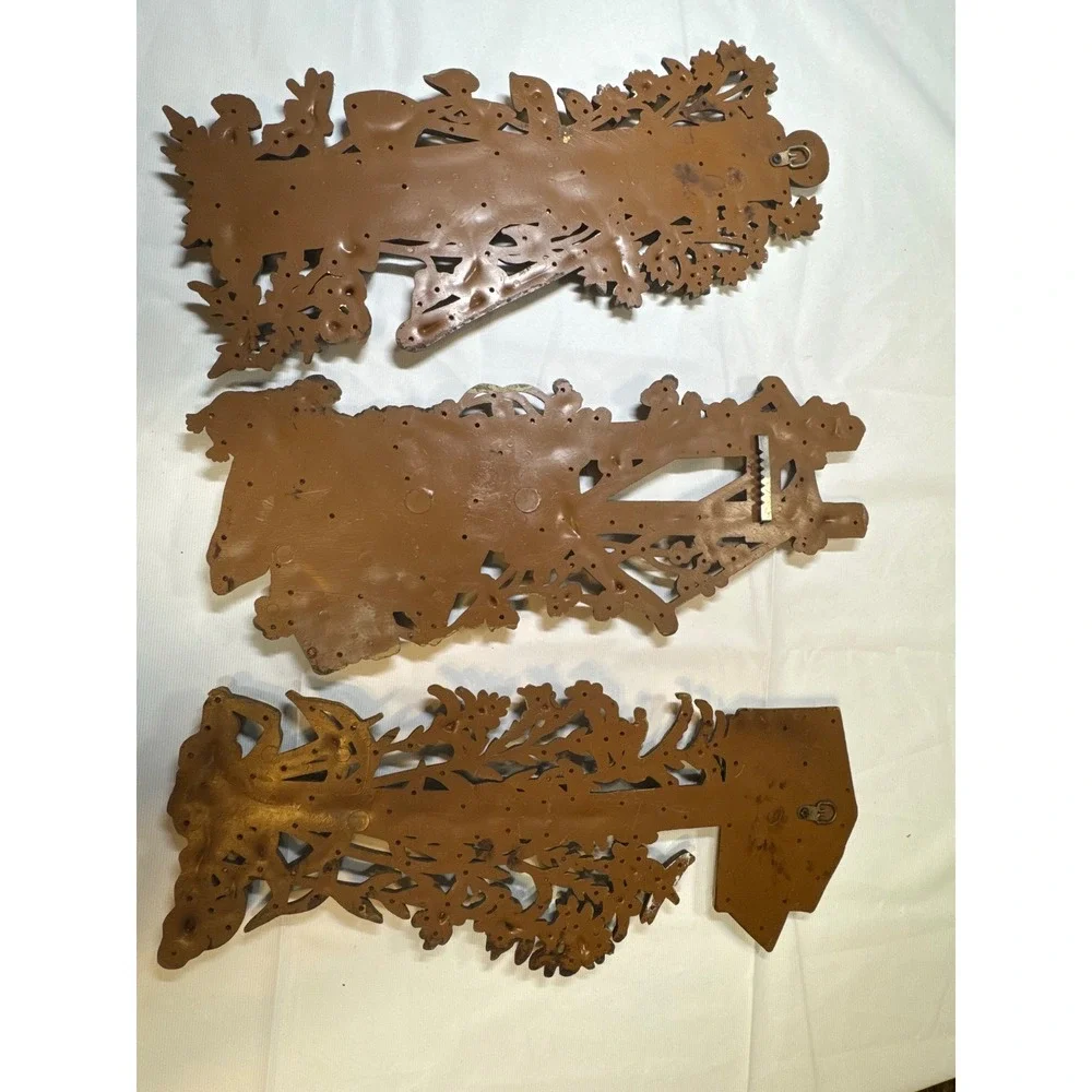 Vintage Burwood Products Co Wall Decor Set of 3 Rustic Farmhouse Scenes 17